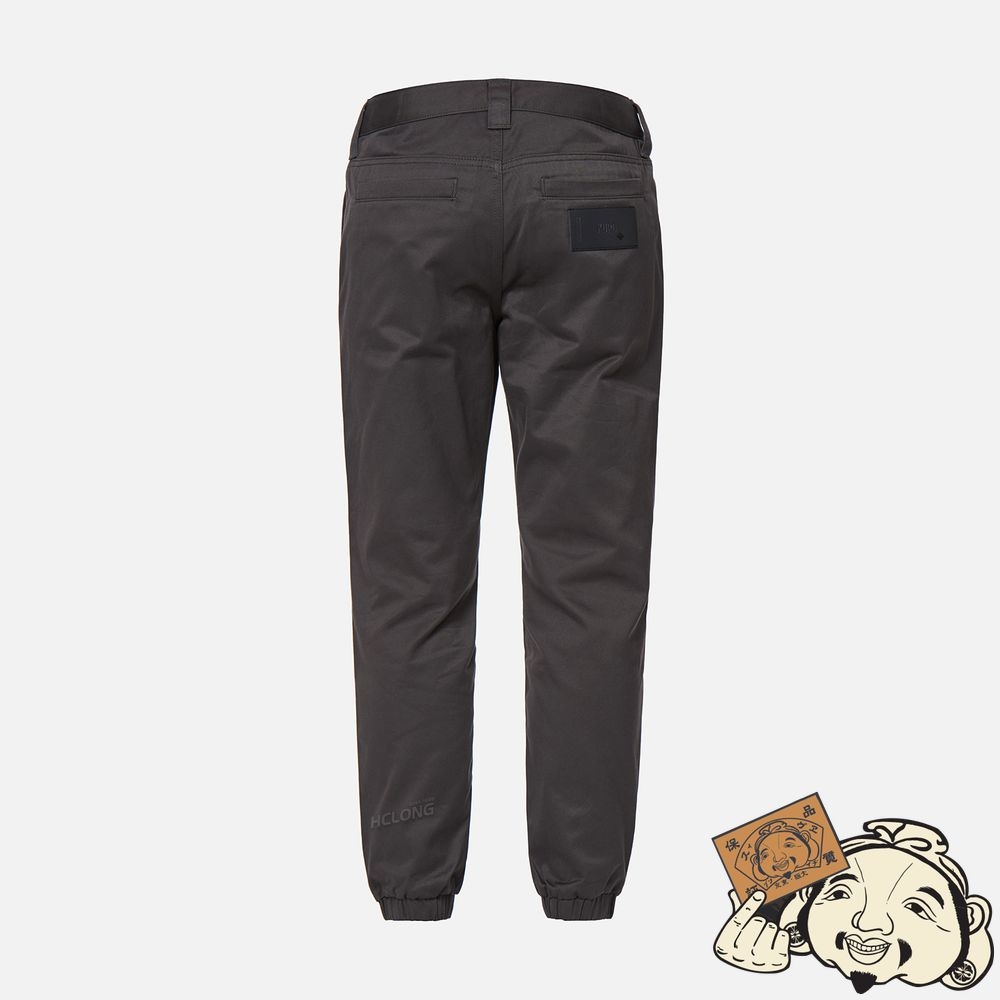 Men Evisu “THE GREAT WAVE” AND CALLIGRAPHY LOGO EMBROIDERY JOGGER PANTS Grise | 702TKCYFS