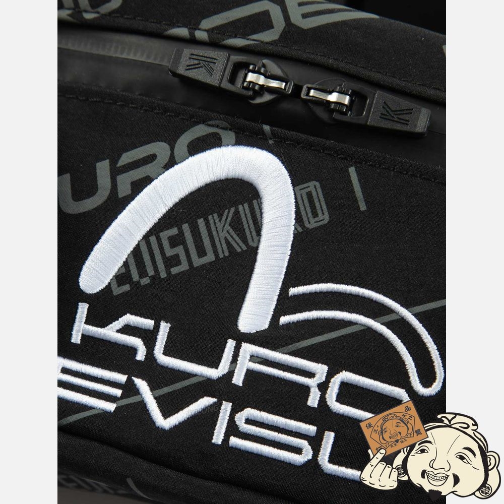 Women Evisu ALLOVER LOGO PRINT WAIST BAG Noir | 207QXFWRH