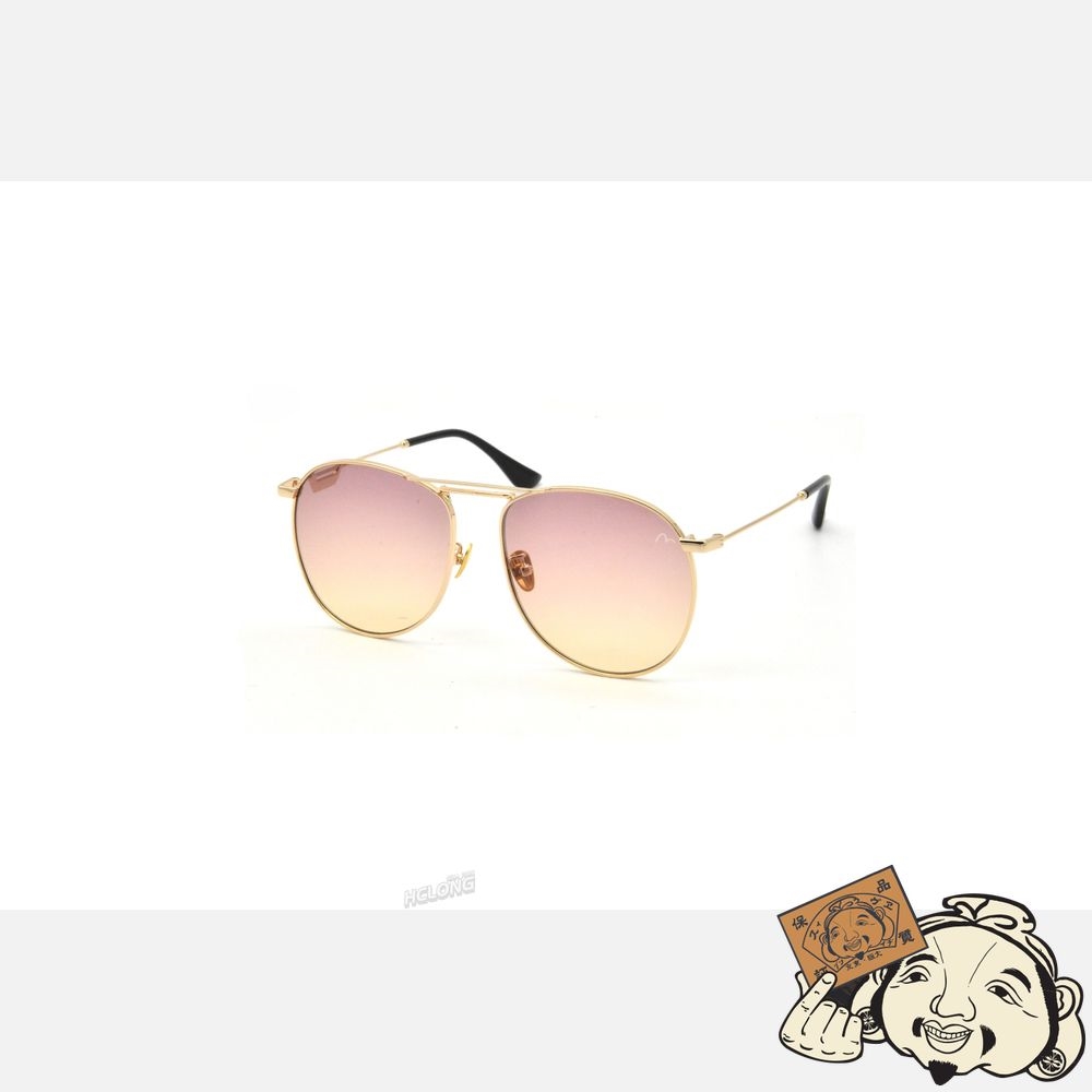 Women Evisu AVIATOR STYLE SUNGLASSES Rose | 463HZRBMN