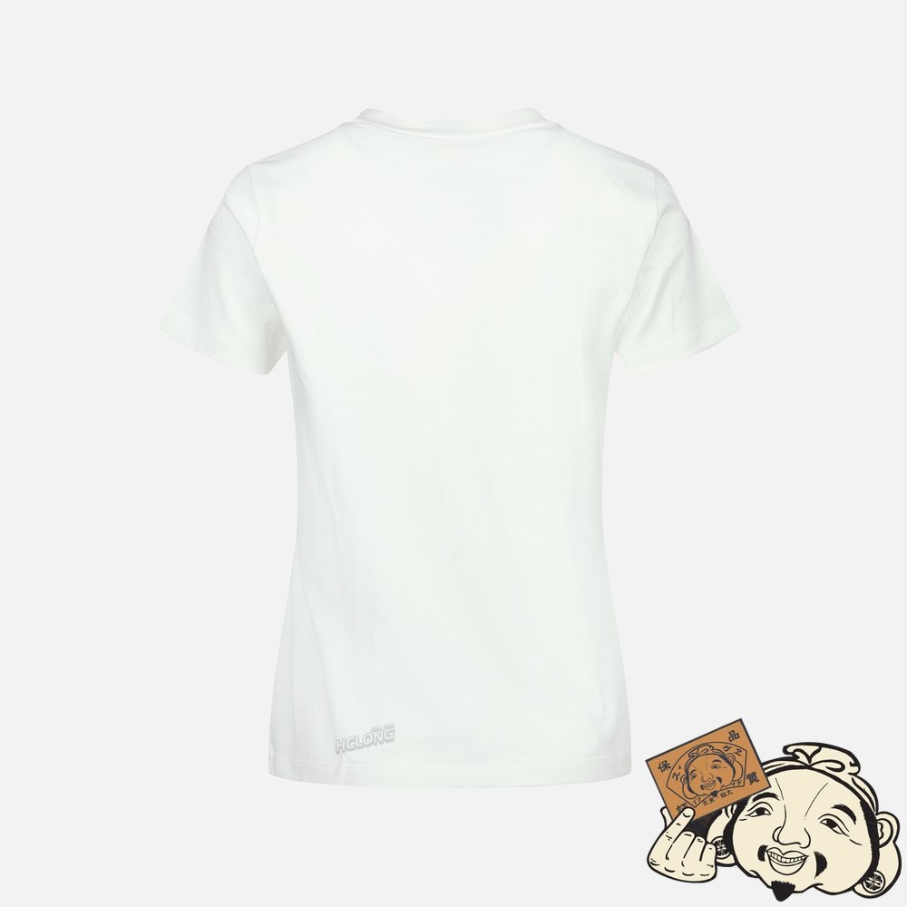 Women Evisu Brocade Seagull Appliqué T-shirt Blanche | 427QLTCRM