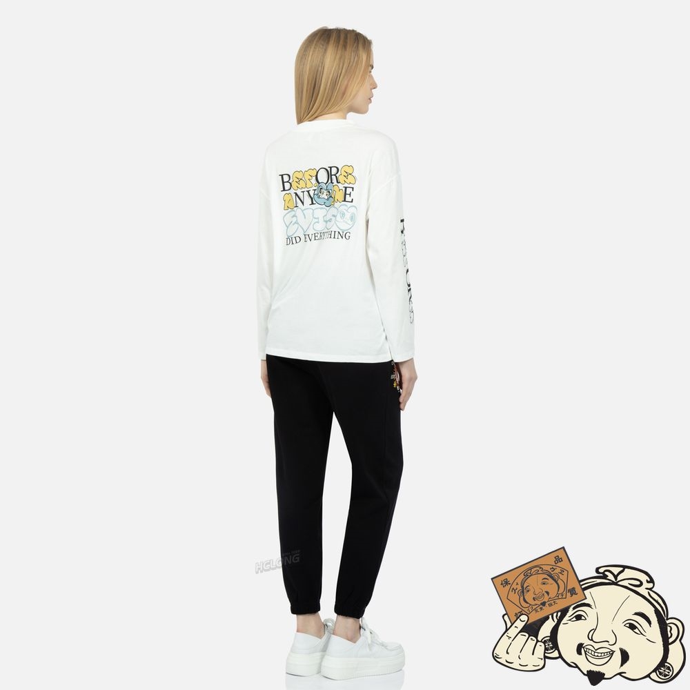 Women Evisu FORTUNE CAT AND SLOGAN PRINT SWEATPANTS Noir | 956CGVWAF