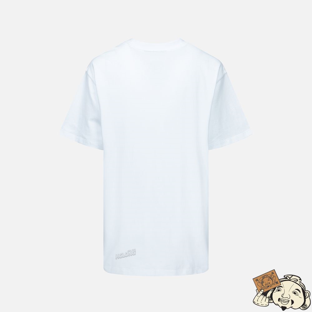 Women Evisu GRADIANT ABSTRACT PATTERN KAMON PRINT T-SHIRT Blanche | 056JLWFYP
