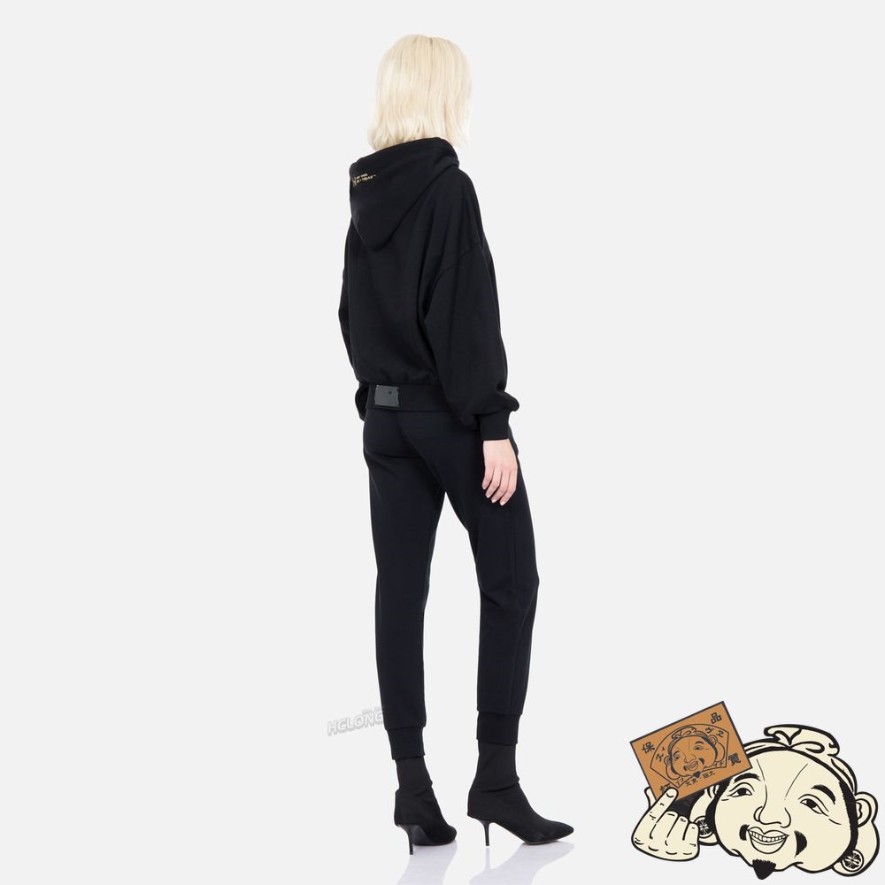Women Evisu KAMON AND LOGO PRINT SWEATPANTS Noir | 591ONAYJI
