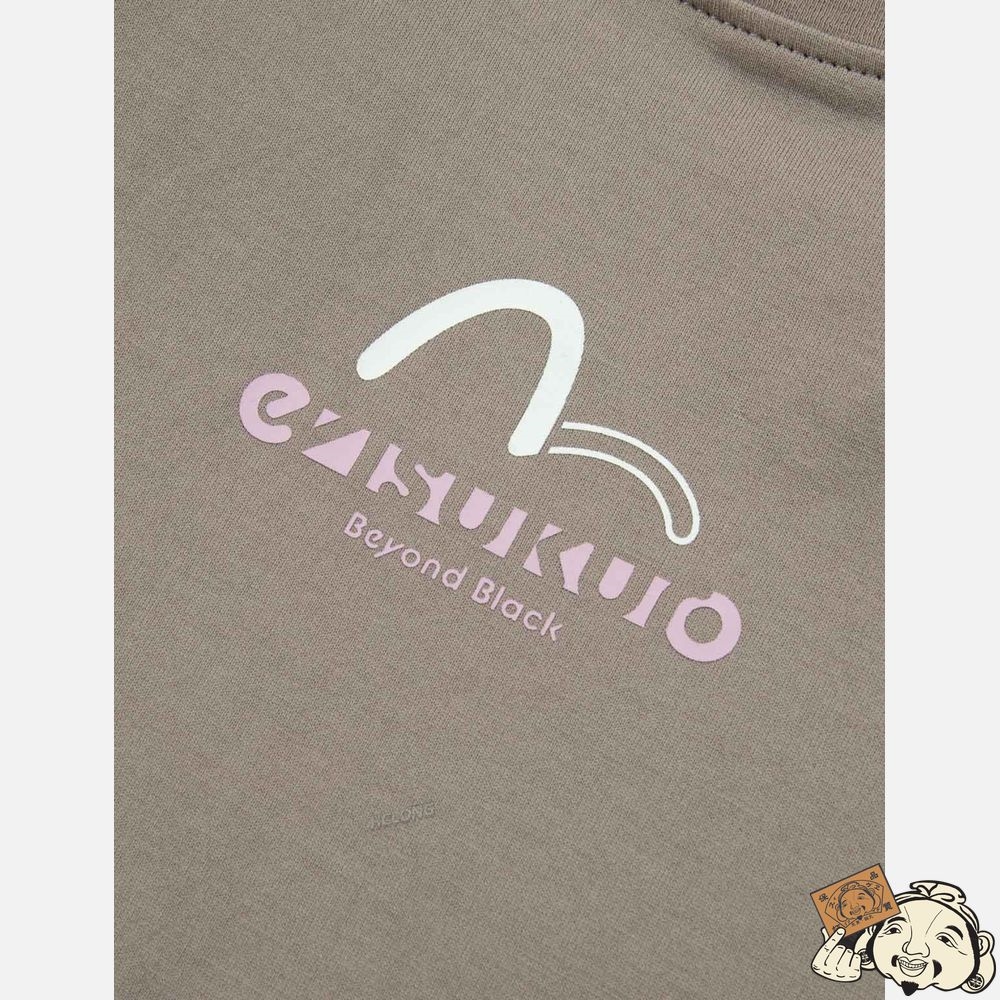 Women Evisu LOGO PRINT SHOULDER-PAD TANK TOP Marron | 953REKTON