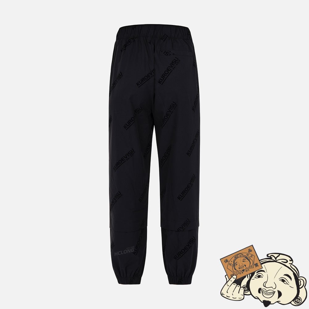 Women Evisu MONOGRAM PRINT SWEATPANTS Noir | 654GKQVSE
