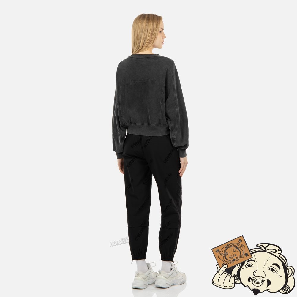 Women Evisu MONOGRAM PRINT SWEATPANTS Noir | 654GKQVSE