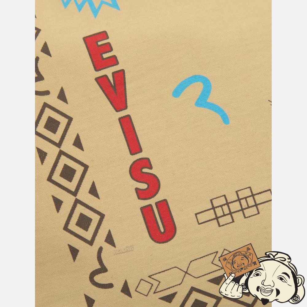 Women Evisu NOMADIC PATTERN ALLOVER PRINT CROSSBODY BAG Beige | 208SXDBPN