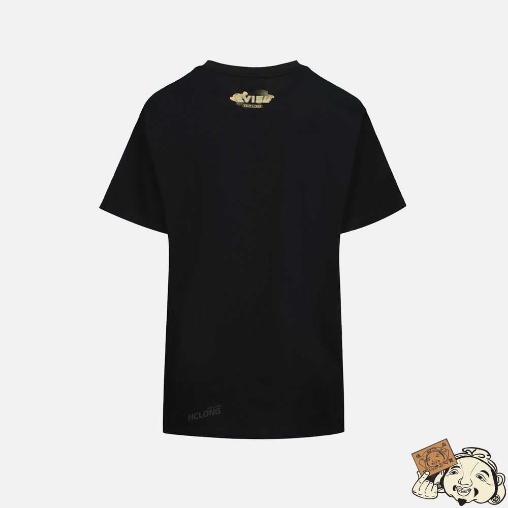 Women Evisu Peacock and Sakura Print T-shirt Noir | 280VONJLS