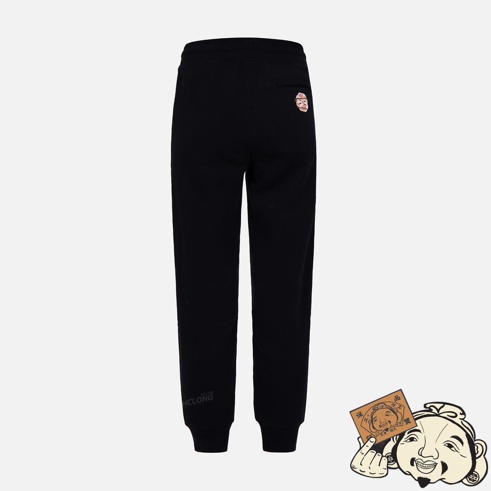 Women Evisu SEAGULL AND KAMON EMBROIDERY SWEATPANTS Noir | 547FAJQMO