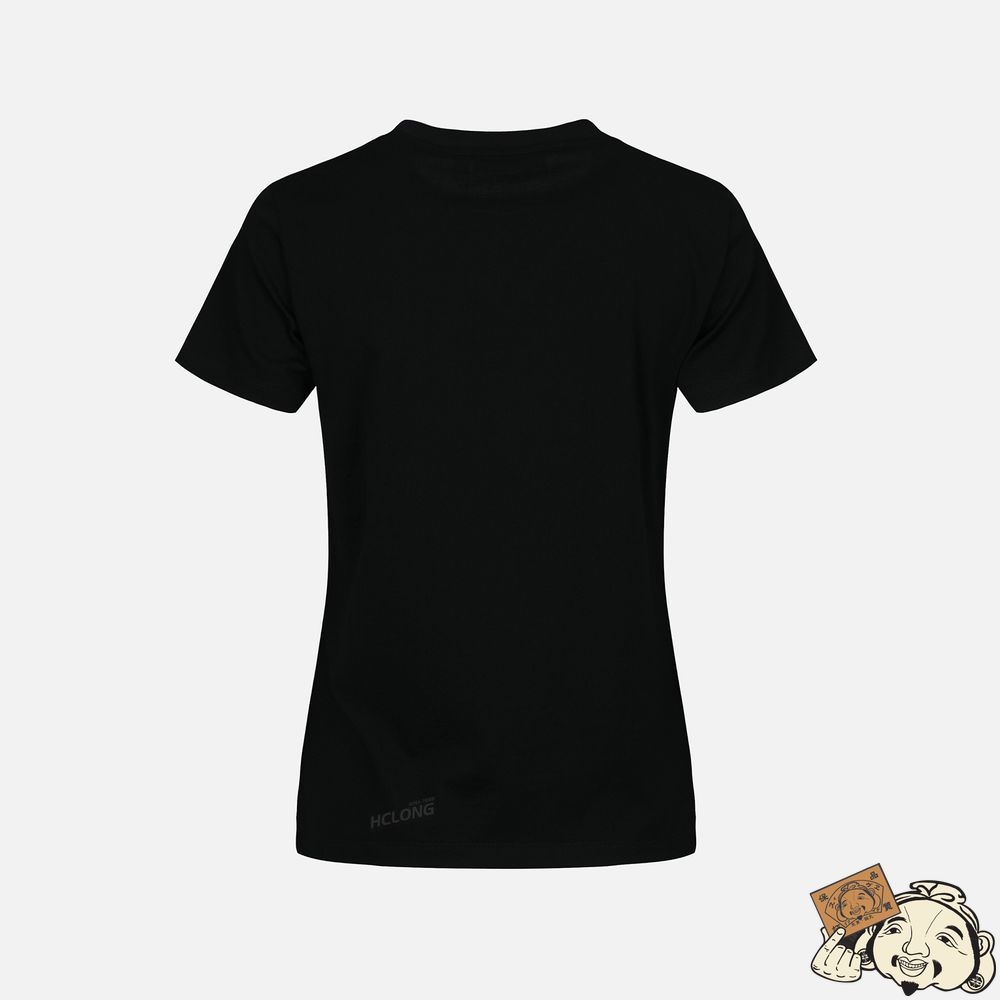 Women Evisu SEAGULL AND LOGO EMBOSSED T-SHIRT Noir | 867YGCBUR