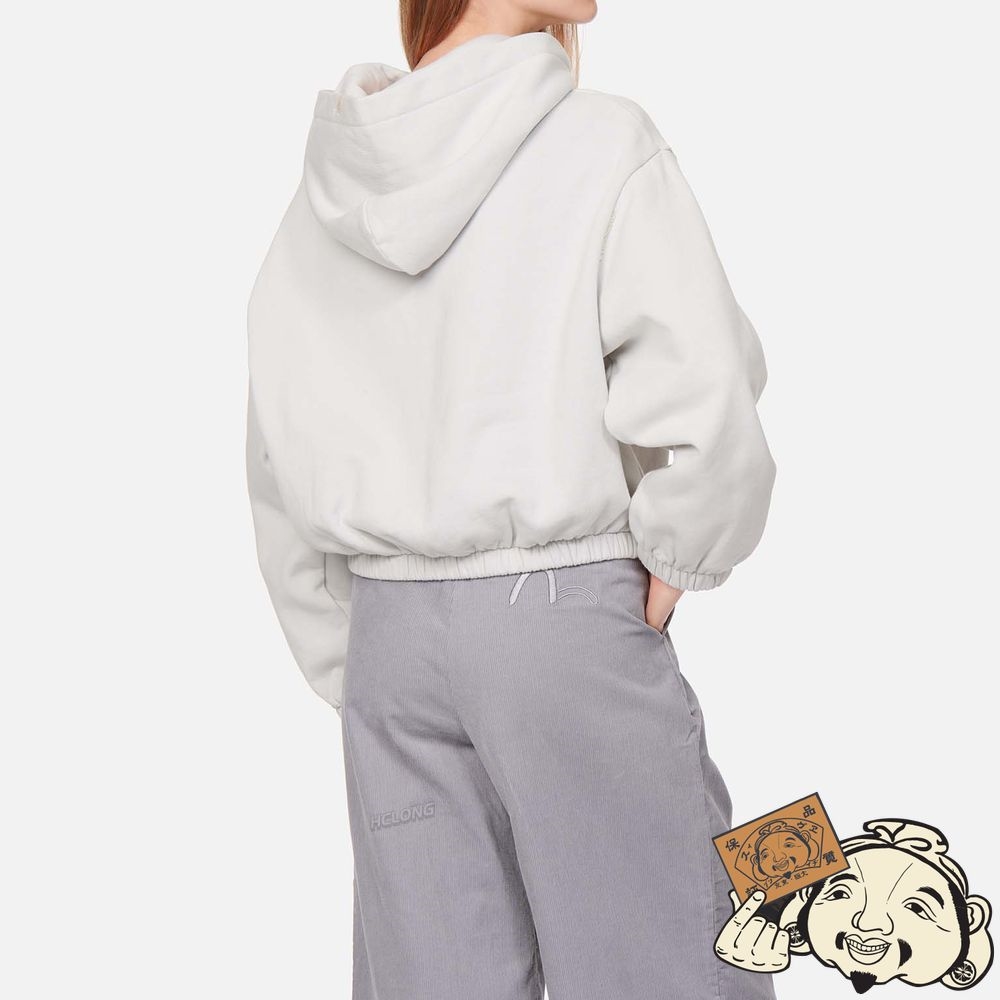 Women Evisu SEAGULL AND LOGO TACTILE PRINT HOODED SWEATSHIRT Grise | 583ZHJSLG
