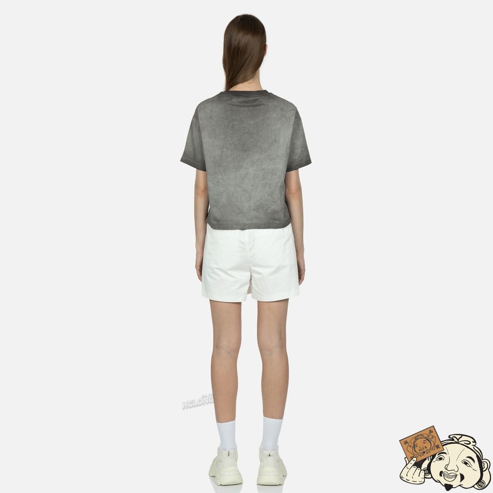 Women Evisu SEAGULL PRINT AND STITCHING WASHED T-SHIRT Noir | 526PBMQDK