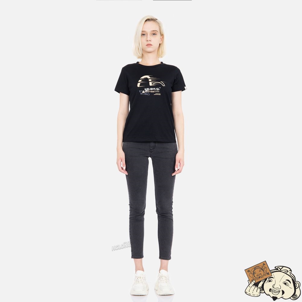 Women Evisu SEAGULL PRINT T-SHIRT Noir | 243VBHSDL