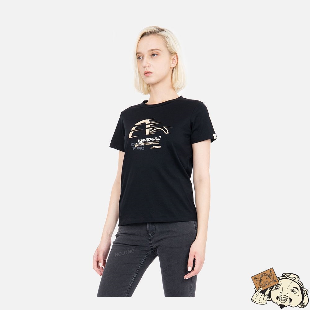Women Evisu SEAGULL PRINT T-SHIRT Noir | 243VBHSDL