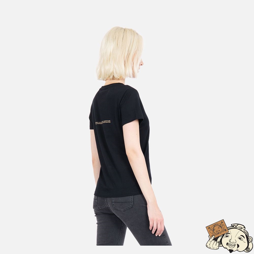 Women Evisu SEAGULL PRINT T-SHIRT Noir | 243VBHSDL