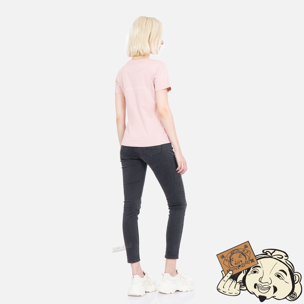 Women Evisu SEAGULL PRINT T-SHIRT Rose | 728DHLJAV