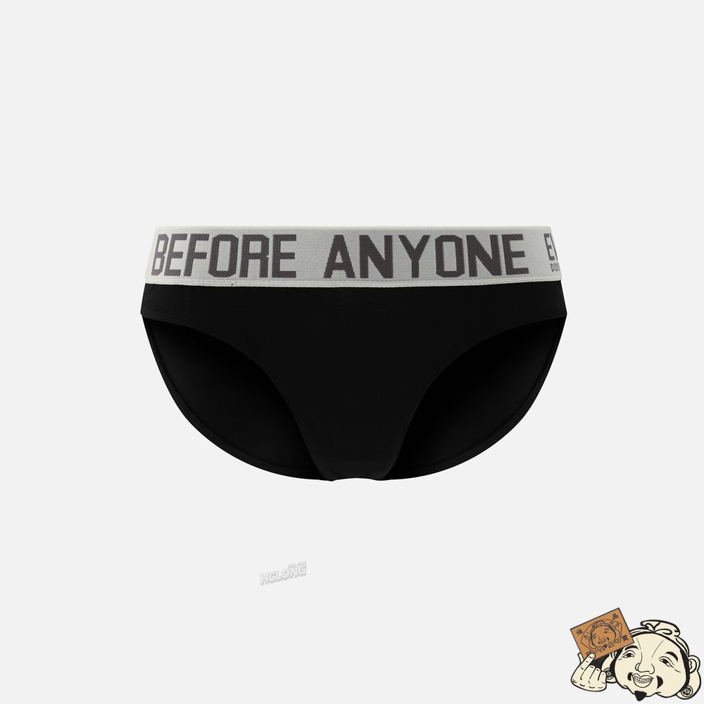 Women Evisu SLOGAN JACQUARD WAISTBAND BIKINI BRIEFS Noir | 812LNWKGB