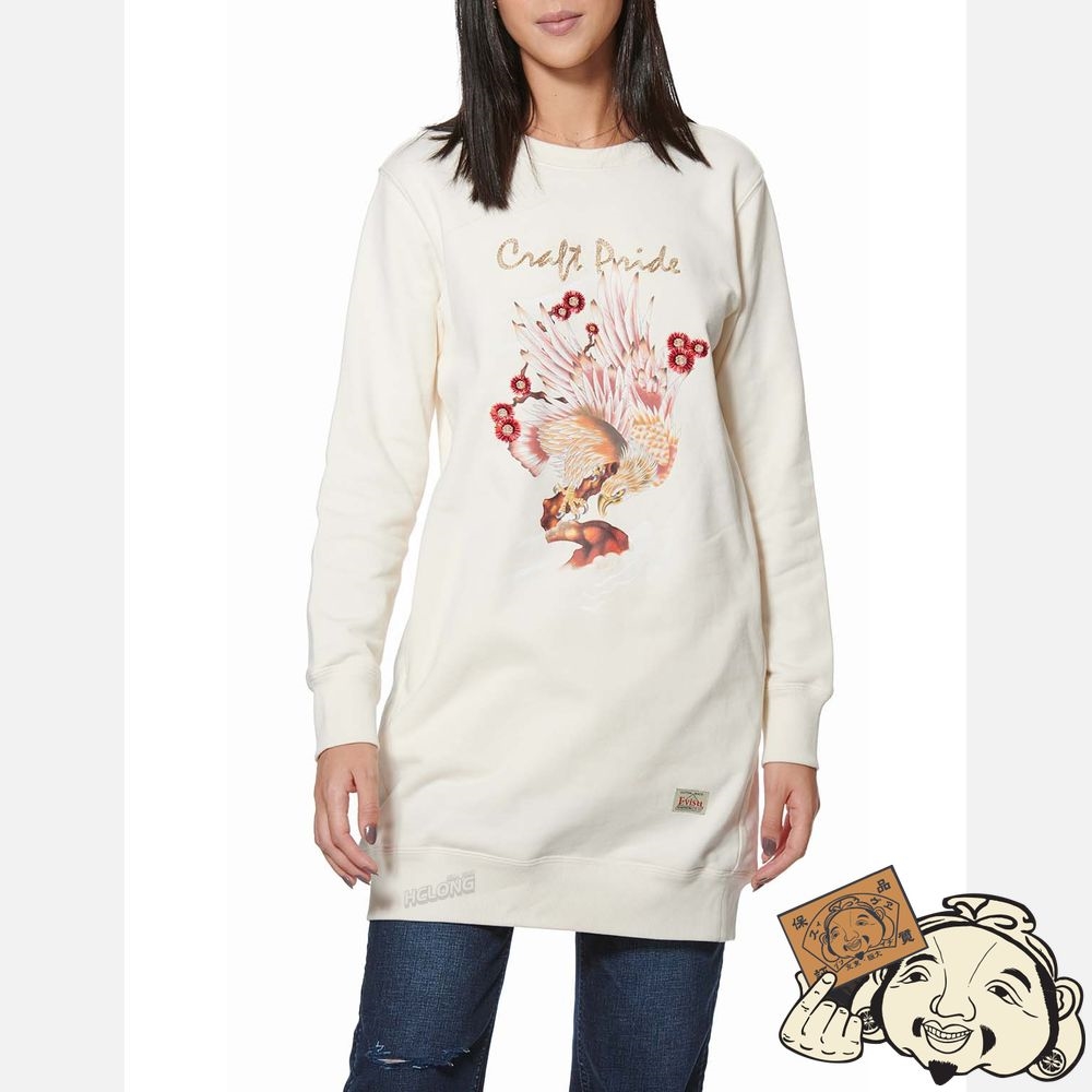 Women Evisu TAKA PRINT TUNIC Beige | 795FDTRMC