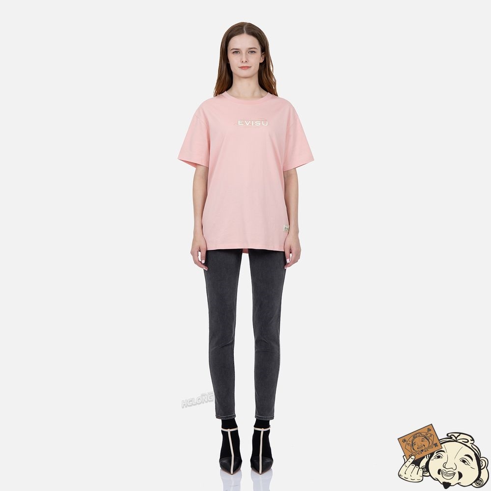 Women Evisu TATTOO KOI DAICOCK PRINT T-SHIRT Rose | 652WHXGOV