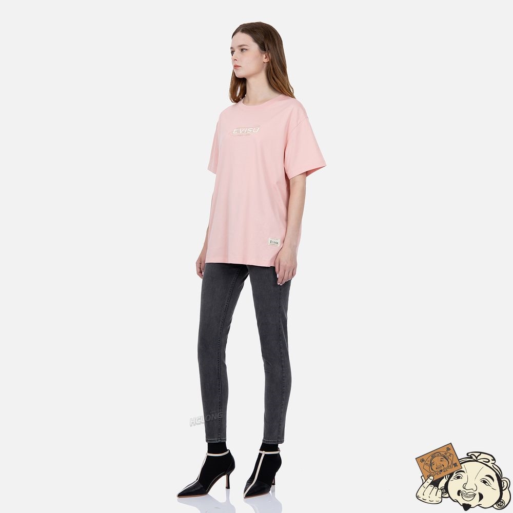 Women Evisu TATTOO KOI DAICOCK PRINT T-SHIRT Rose | 652WHXGOV